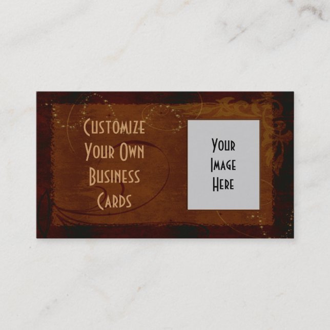 Cartes de visite occidentaux PERSONNALISABLES de (Devant)