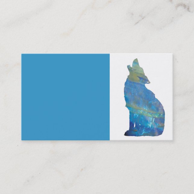 Cartes de visite opales de loup (Devant)