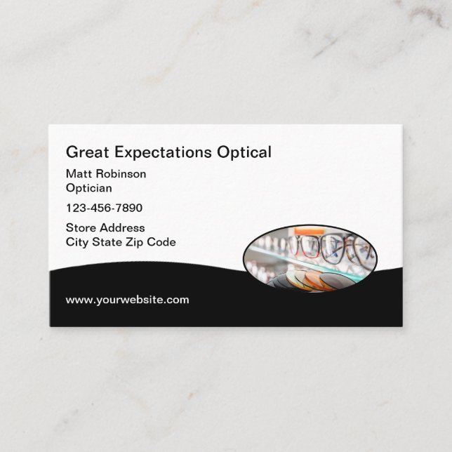 Cartes de visite Opticiens Optique Store (Devant)