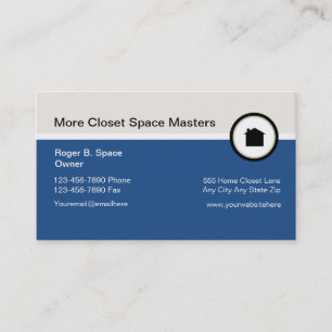 Cartes de visite organisateurs de placards