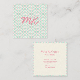 Cartes de visite pastel girly