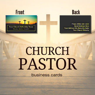 Cartes de visite pasteurs de l'église des trois cr