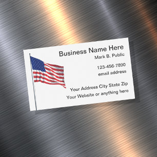 Cartes de visite patriotiques américains