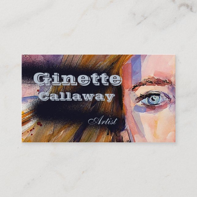 Cartes de visite personnalisables # 9917 (Devant)