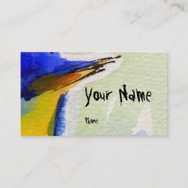 Cartes de visite personnalisables # 9917 F par Gin (Devant)