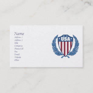 Cartes de visite personnalisables de l'emblème am