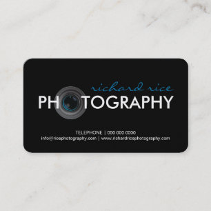 Cartes de visite personnalisables de photographe