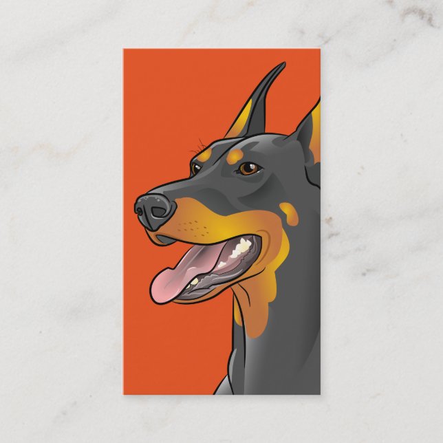 Cartes de visite personnalisables de race de chien (Devant)