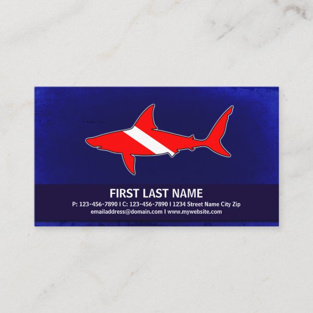 Cartes de visite personnalisables de scaphandre de (Devant)