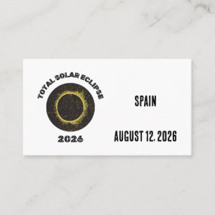 Cartes de Visite Personnalisées Éclipse Solaire To