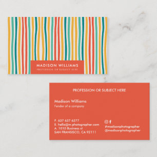 Cartes de visite personnalisées minimalistes éléga
