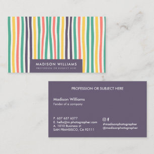 Cartes de visite personnalisées minimalistes éléga