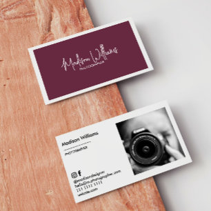 Cartes de visite personnalisées minimalistes éléga