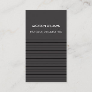 Cartes de visite personnalisées minimalistes éléga