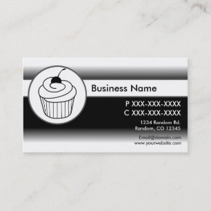 Cartes de visite personnalisés Black white fade cu
