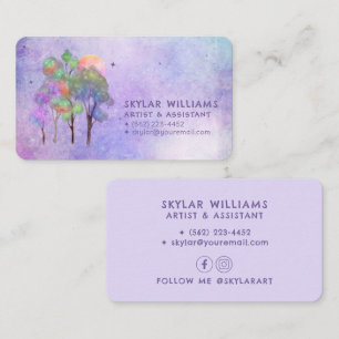 Cartes de visite personnalisés de la Forêt magique