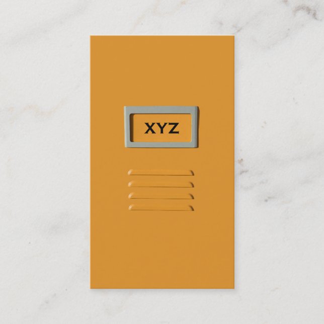 Cartes de visite personnalisés de l'armoire de fic (Devant)