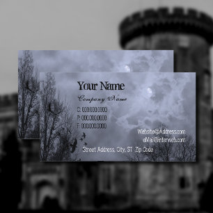 Cartes de visite personnalisés du ciel bleu hanté