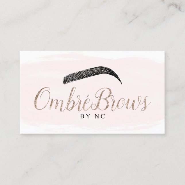 Cartes de visite personnalisés Ombre Brows (Devant)