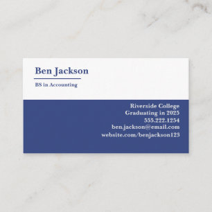 Cartes de visite personnalisés pour les étudiants