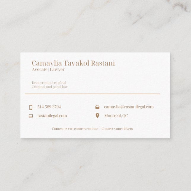 Cartes de visite personnalisés recto verso - 3"5 x (Dos)
