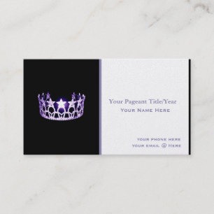 Cartes de visite personnalisés style Miss USA