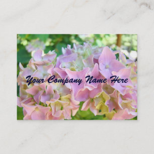 Cartes de visite personnelles Fleurs d'hydrangea f