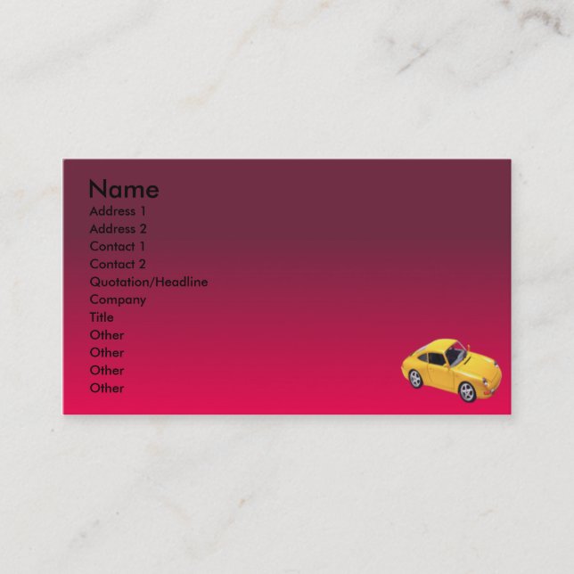 CARTES DE VISITE PERSONNELS (Devant)