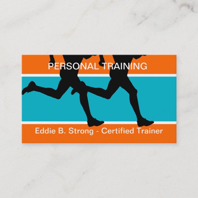 Cartes de visite personnels de formation de forme (Devant)