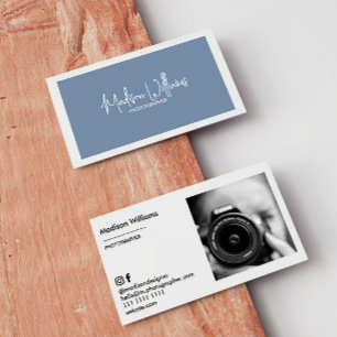 Cartes de visite photo personnalisés minimes