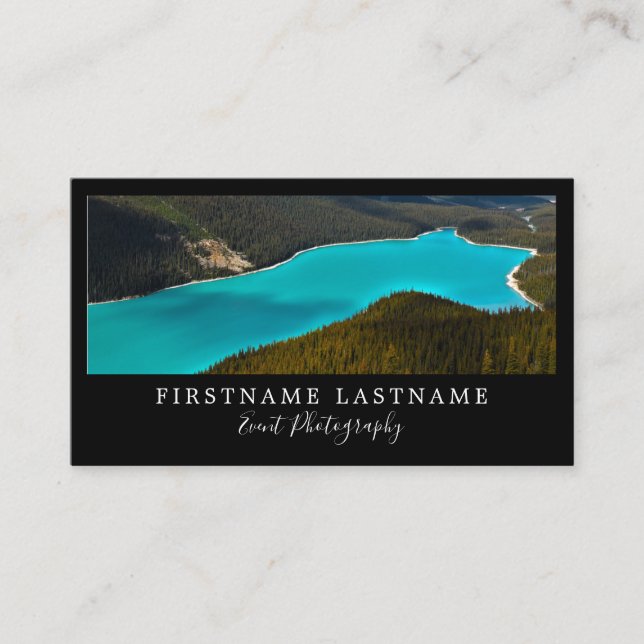 Cartes de visite photographes simples et modernes (Devant)