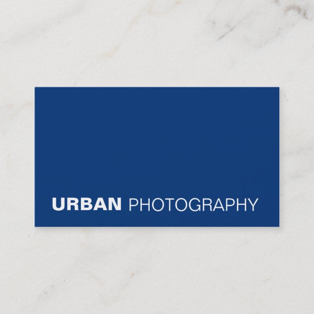 cartes de visite > photographie urbaine [bleue] (Devant)