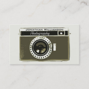 Cartes de visite photographiques Retro Grey