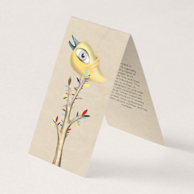 Cartes de visite pliées (Devant)