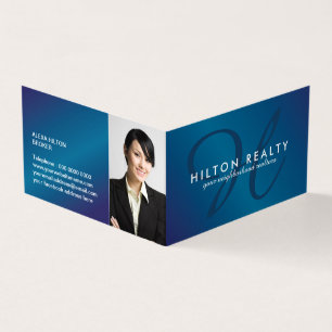 Cartes de visite pliés d'agent immobilier