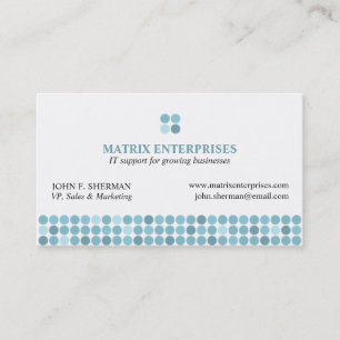Cartes de visite point-point de point