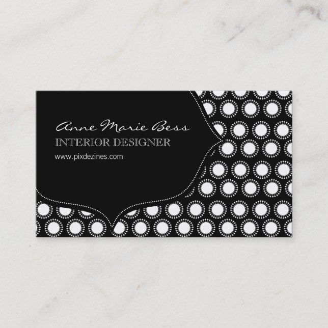 cartes de visite Pois au chocolat (Devant)