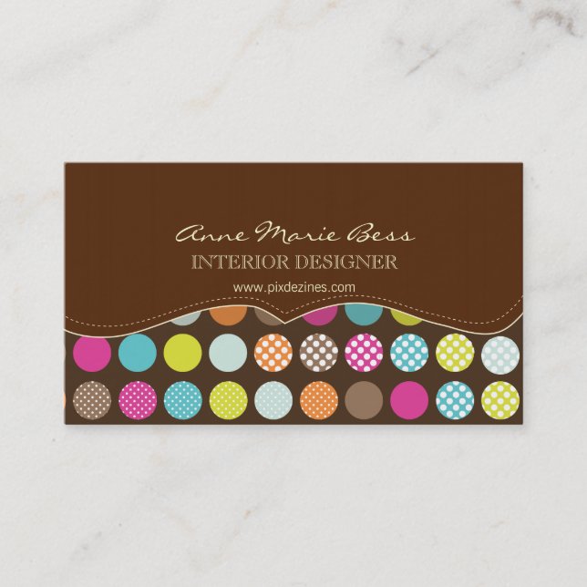 cartes de visite pois du chocolat (Devant)