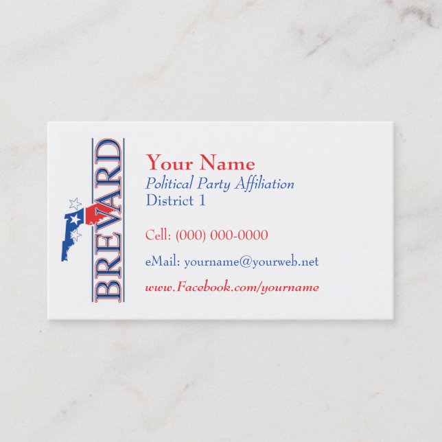 Cartes de visite politiques - Brevard Cie. la (Devant)