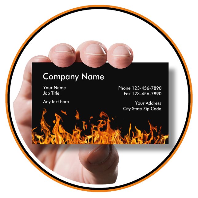 Cartes de visite pompiers (firefighter)