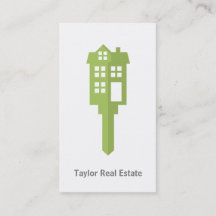 Cartes de visite pour agence immobilière avec logo