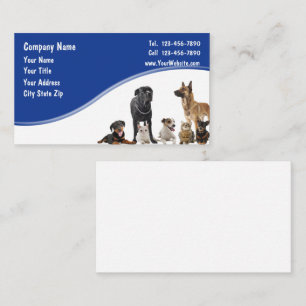 Cartes de visite pour animaux de compagnie