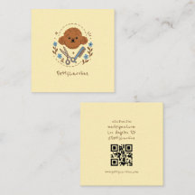 Cartes de visite pour animaux de doodle
