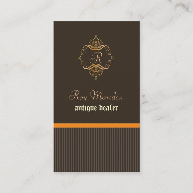 Cartes de visite pour antiquaires (Devant)