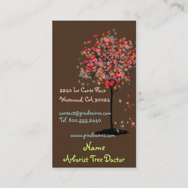 Cartes de visite pour architectes paysagistes (Devant)