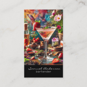 Cartes de visite pour barman