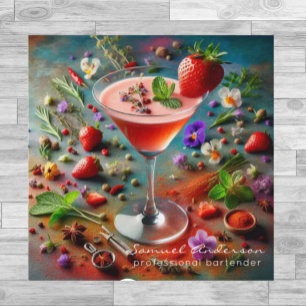 Cartes de visite pour barman