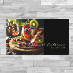 Cartes de visite pour barman