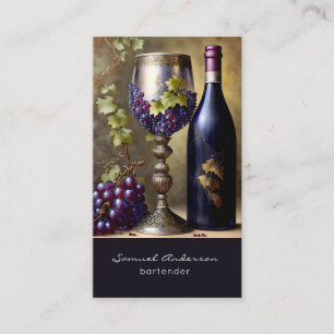 Cartes de visite pour barman