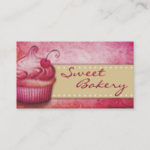 Cartes de visite pour boulangerie sucrée